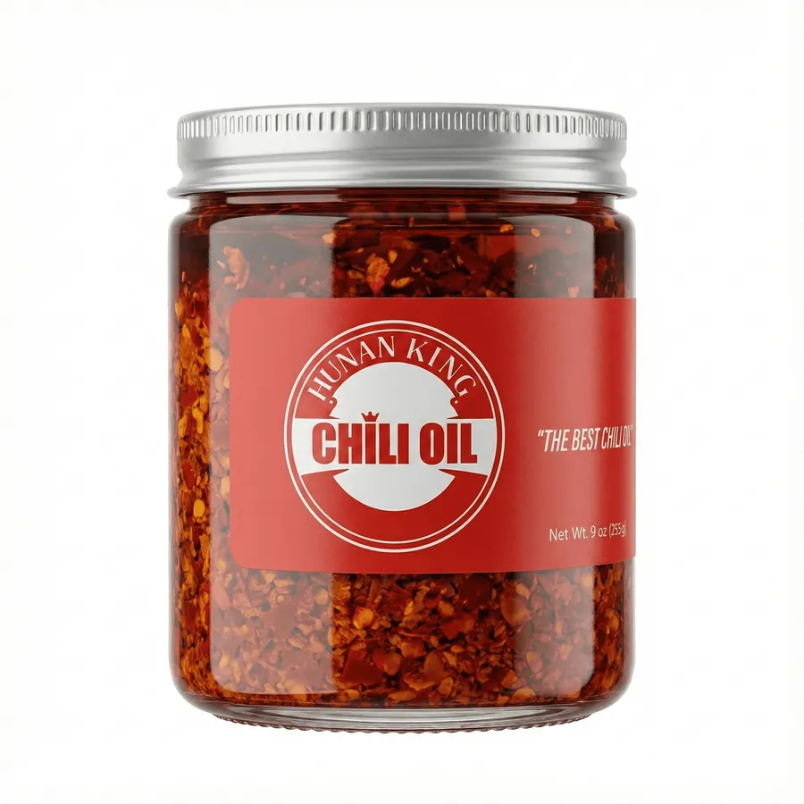 Hunan King chili oil jar